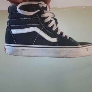 Black and white vans
